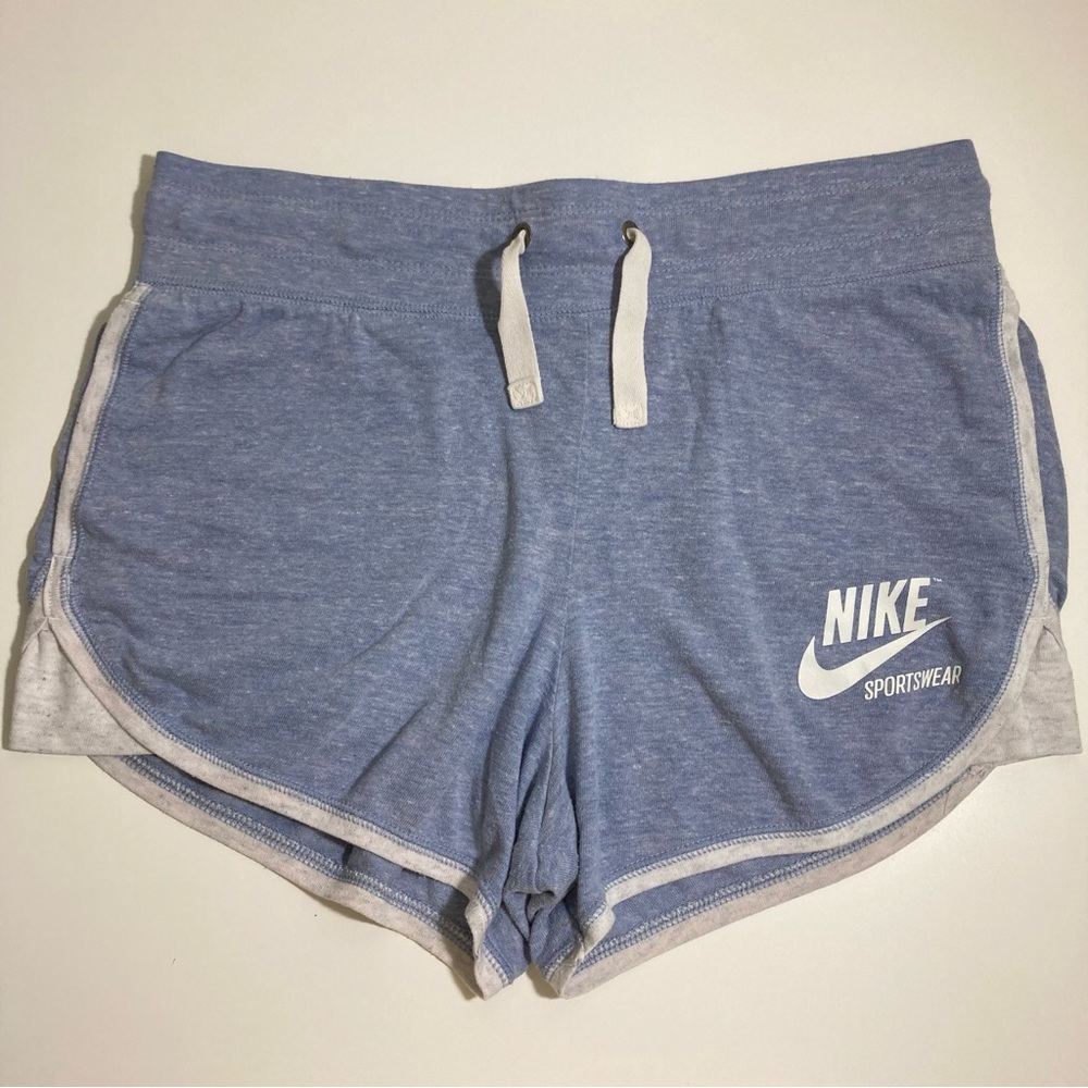Nike sportswear 'vintage' heather blue lounge shorts
